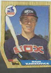1987 Topps Baseball Cards      491     Ron Karkovice RC